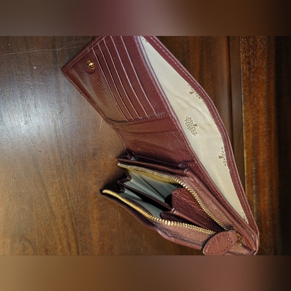 Mulberry burgundy French wallet - Picture 6 of 11